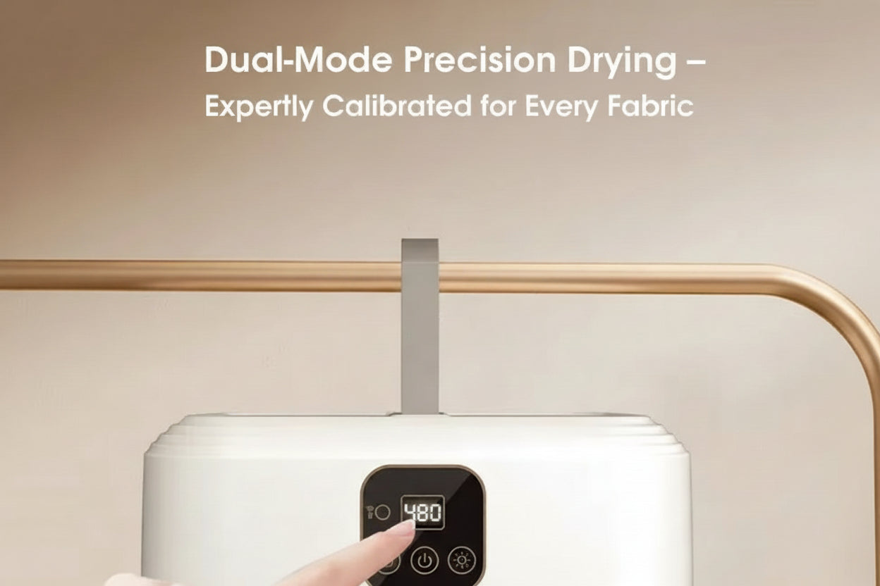 Revolutionary Mini Portable Electric Dryer - Foldable, Intelligent Timed Drying for Fast and Efficient Laundry Anywhere!