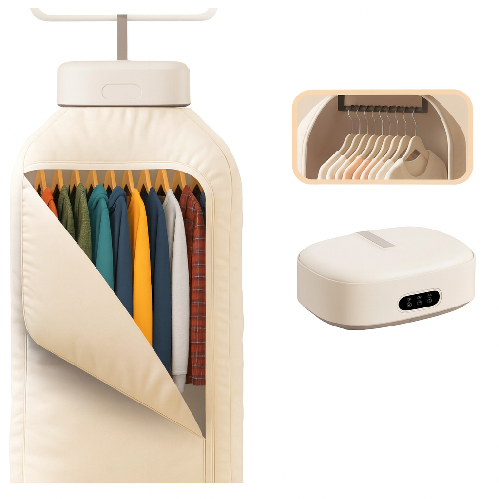 DRY-VOYAGE Portable Clothes Dryer with Intelligent Timed Drying